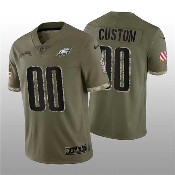 Men's Philadelphia Eagles ACTIVE PLAYER Custom 2022 Olive Salute To Service Limited Stitched Jersey,We sell and wholesale Men's Philadelphia Eagles ACTIVE PLAYER Custom 2022 Olive Salute To Service Limited Stitched Jersey on line form chian!